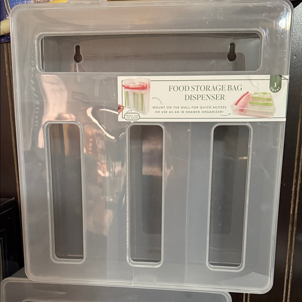 Clear Food Storage Bag Dispenser